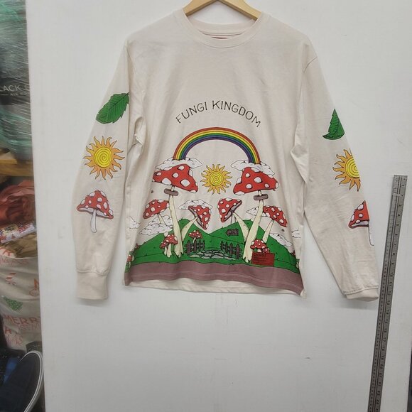 Urban Outfitters CHNGE Fungi Kingdom Long Sleeve Tshirt Women's Size Medium - Picture 9 of 9